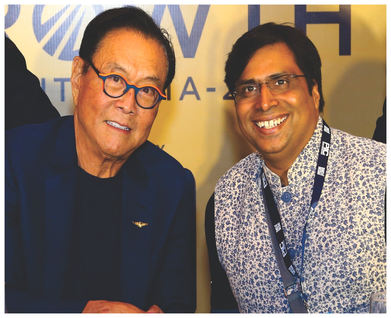 Acharya Amaresh Jha with Robert Kiyosaki